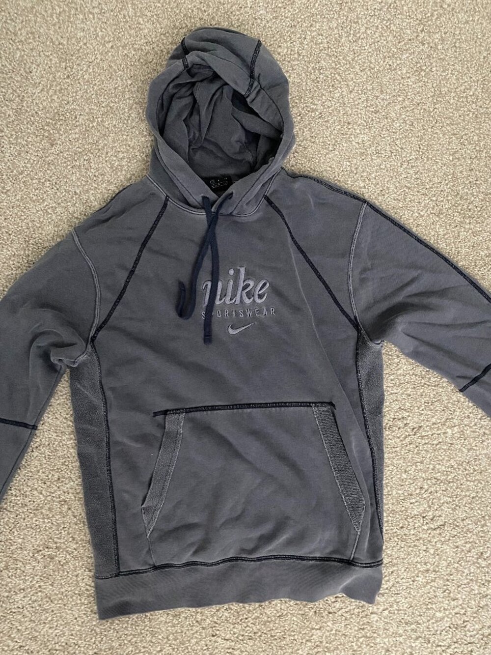 Nike Sportswear Blue Hoodie Size Small
